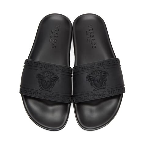 versace flip flop mens|Versace slides on sale.